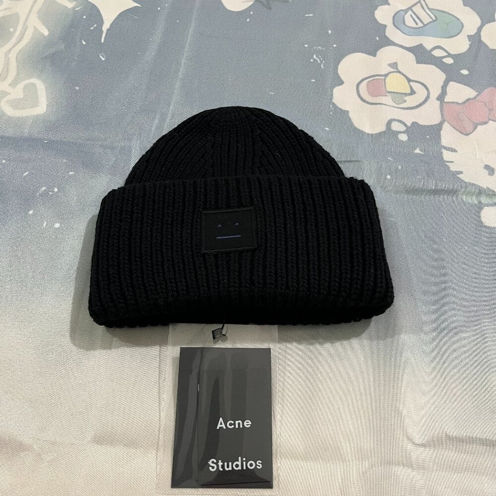 Acne Studios Black Knitted Beanie